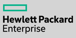 The image displays the logo for Hewlett Packard Enterprise (HPE), an American multinational information technology company.