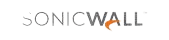 The image displays the logo for SonicWall, a cybersecurity company.