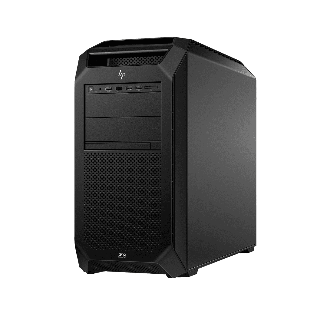 HP Z8 Workstation. It is a powerful desktop PC designed for professional use in areas like 3D visualization, simulation, and deep learning.