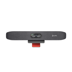 Poly Studio R30 USB video bar for small conference rooms.