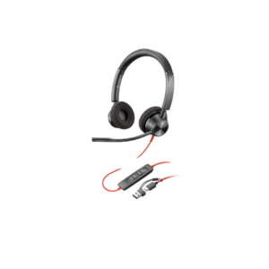 Poly Blackwire 3320 stereo wired headset.