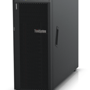The image shows a Lenovo ThinkSystem ST550 tower server.